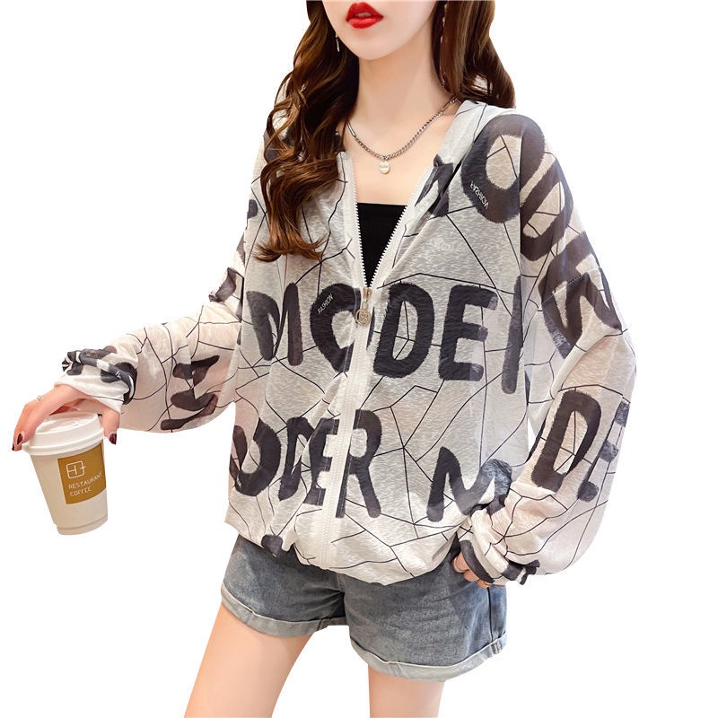 Áo Khoác Chống Nắng Tay Dài Có Mũ Trùm Đầu Thời Trang Mùa Hè 2022 Dành Cho Nữ