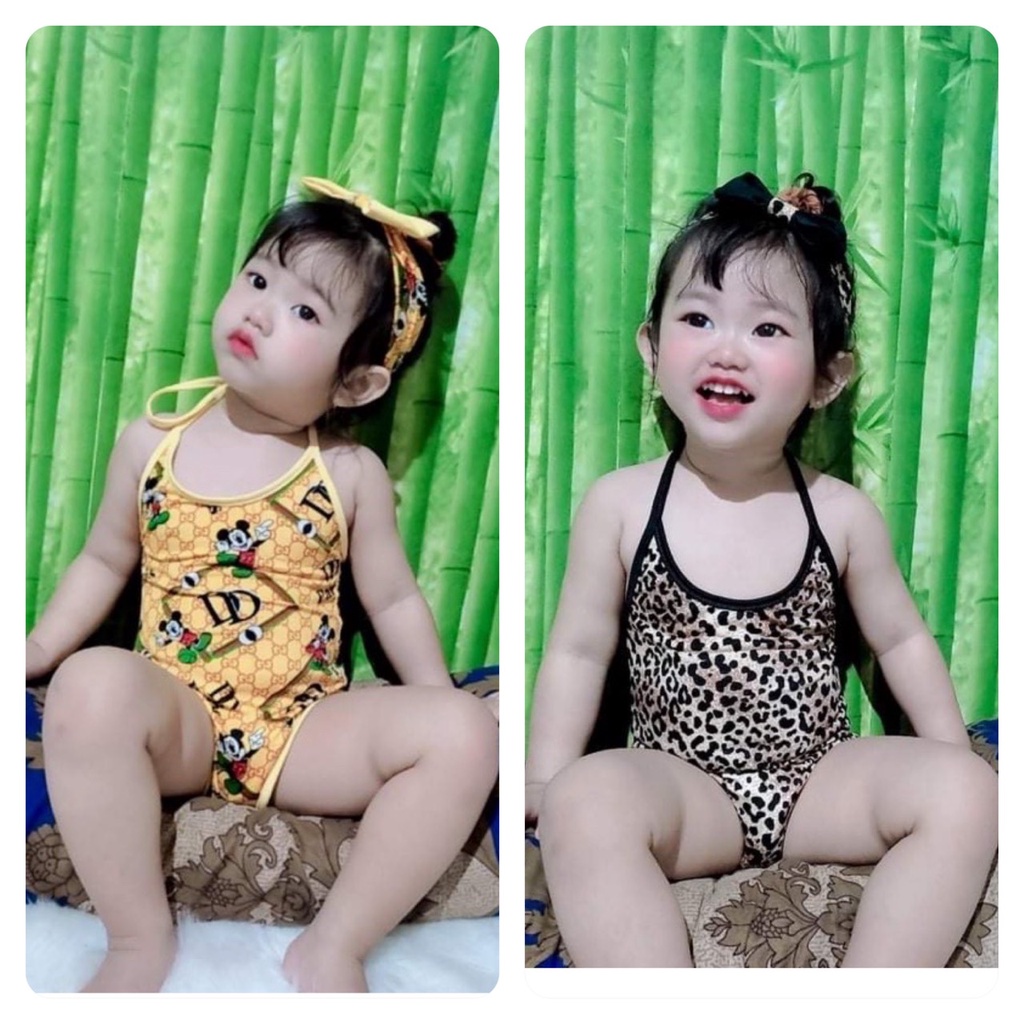 Set đồ bơi kèm băng đô siêu cưng cho bé