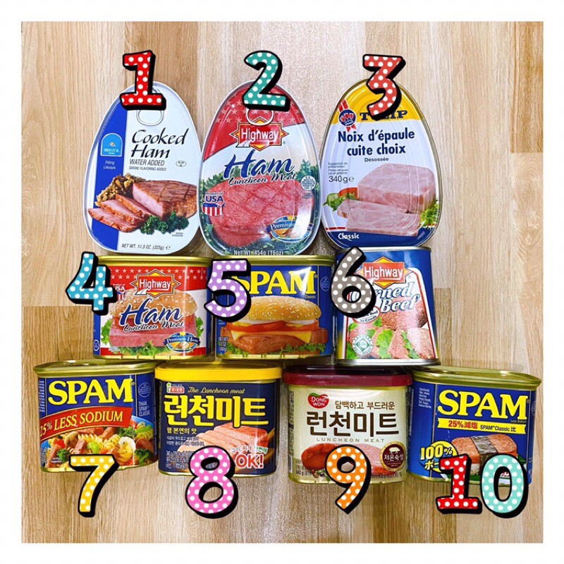 Các loại thịt Ham / Spam - Hàn Quốc