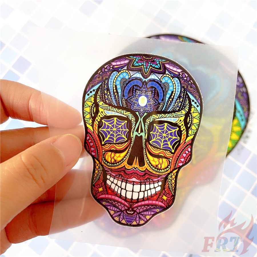 ✪ Sticker Dán Tường Hình Đầu Lâu ✪ 1 Miếng Dán Trang Trí Công Tắc Nhiệt