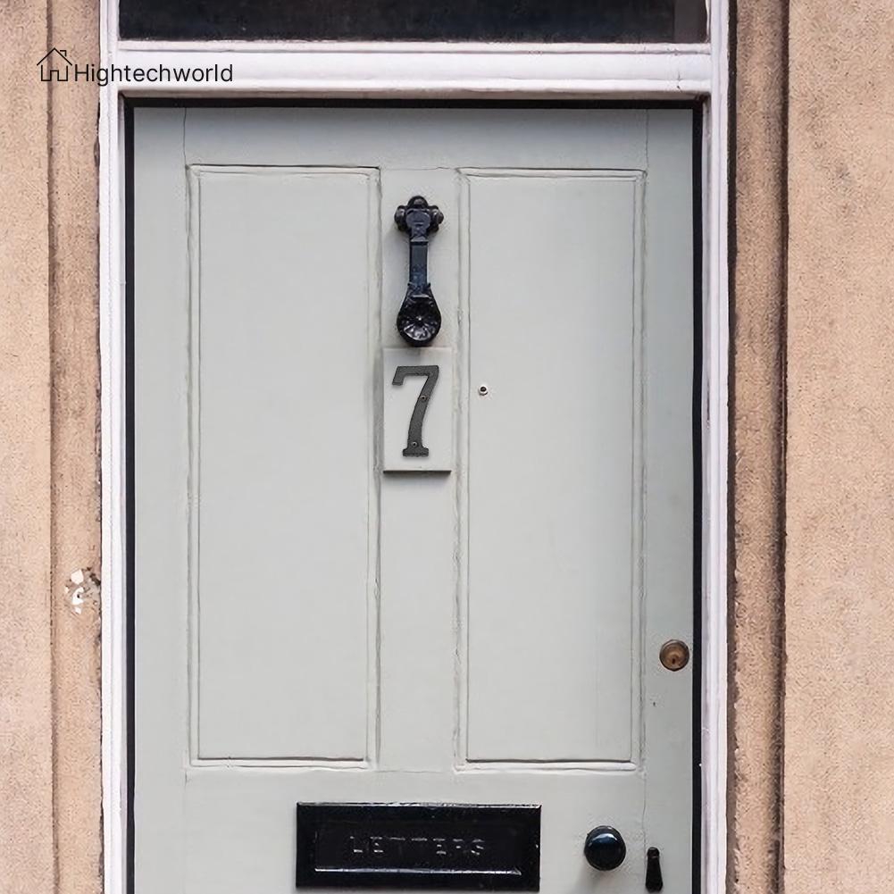 Biển số kim loại trang trí tường nhà và quán cà phê thiết kế tiện dụng