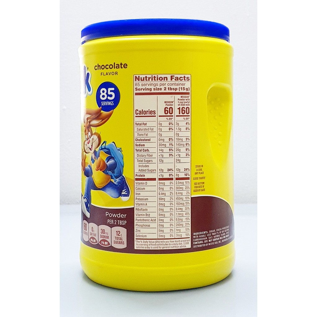 Bột Cacao Hòa Tan NESTLE NESQUIK Hương chocolate Hủ 1.275kg của Mỹ