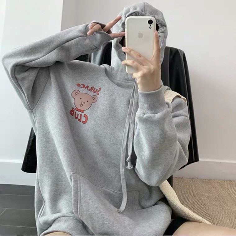 ÁO HOODIE NỮ IN GẤU DỄ THƯƠNG - SUBACO CLUB