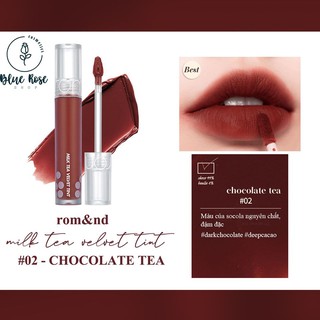 Son Romand Milk Tea Velvet Tint #02 Chocolate Tea - Đỏ nâu
