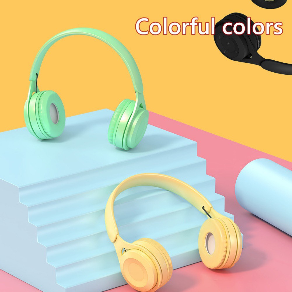 Tai Nghe Bluetooth 5.0 Chụp Tai có micro Headphone không dây thời trang màu sắc Y08 DL TECH | BigBuy360 - bigbuy360.vn