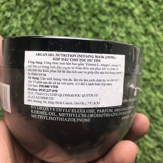 Mặt nạ ủ tóc phục hồi làm mềm mượt tóc Argandeluxe Canada 250ml
