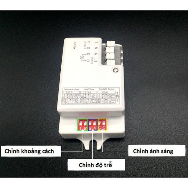 Công tắc cảm biến tự động đóng tắt, Có điều chỉnh công suất lớn 800w (APH 01K)