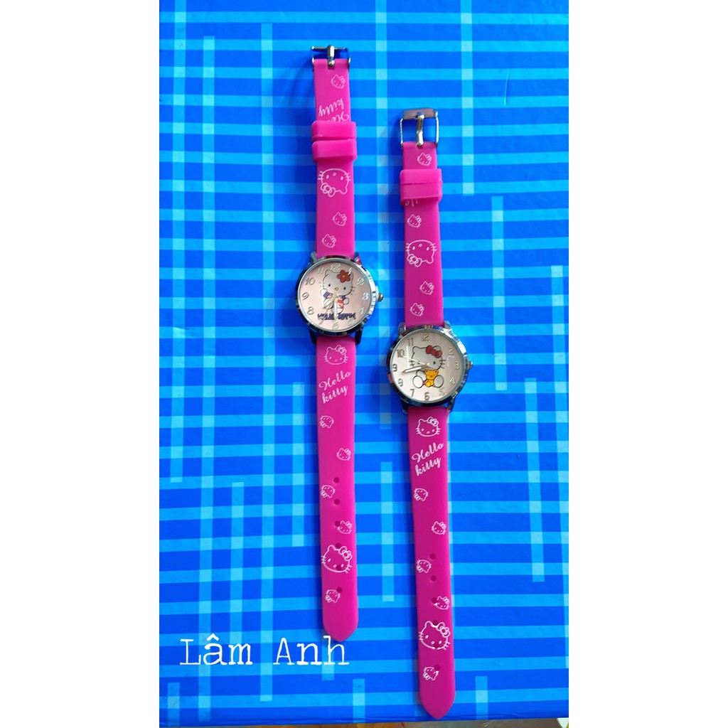 Đồng Hồ Mèo Hồng Bé Gái Dây Silicon Chống Nước | BigBuy360 - bigbuy360.vn
