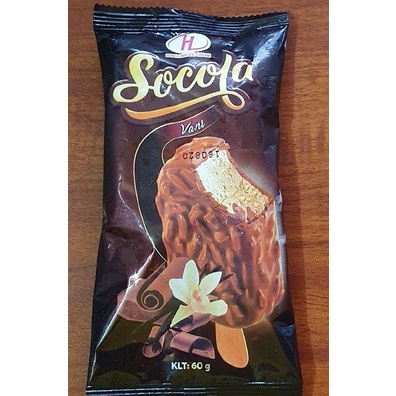 Bịch 10 cây kem socola vỏ giòn hương vani thương hiệu Hùng Linh - Kem ngon của người Việt