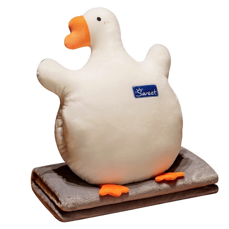 Bộ chăn gối 3in1 Vịt ngố siêu mềm mịn 🐣 dành cho văn phòng, học sinh, sinh viên