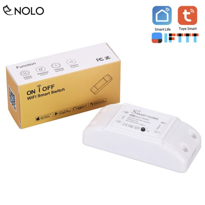 Cầu Dao CP 10A SmartHome Kết Nối Không Dây WIFI Qua Ứng Dụng SmartLife Và Tuya Của IOS Và Android