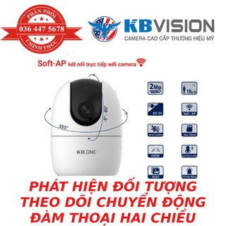 Camera IP Hồng Ngoại Không Dây 2.0 Megapixel KBVISION KBONE KN-H21P-D - Hàng Chính Hãng
