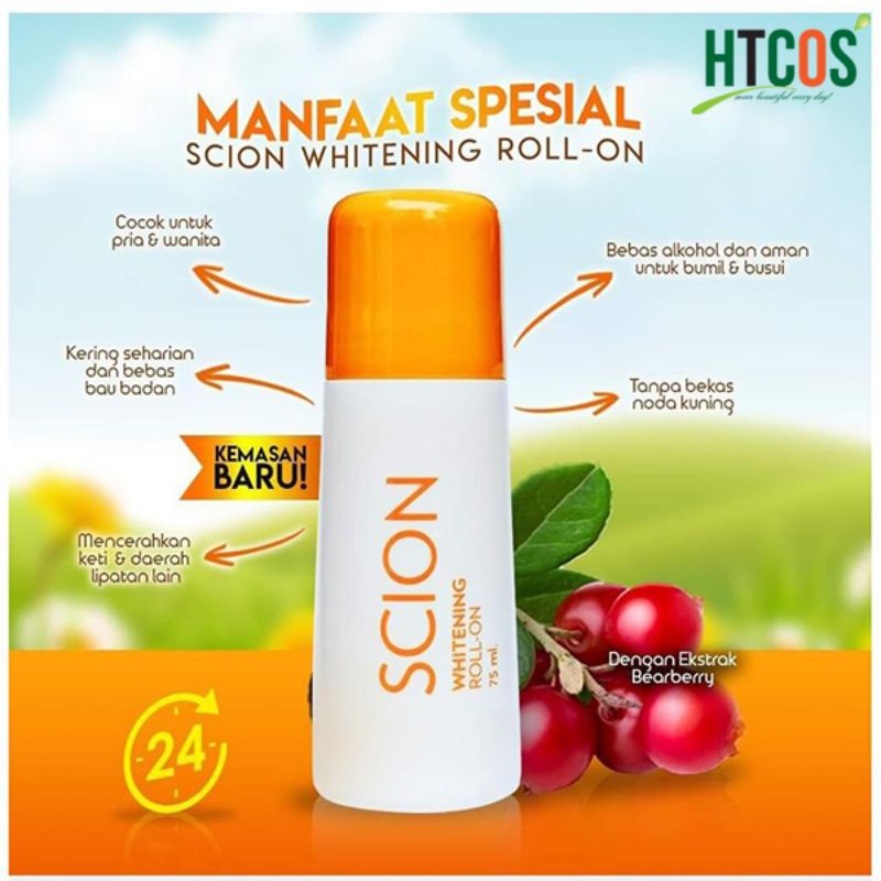 [Fake đền 1000 lần] Lăn khử mùi Scion Pure White Roll On 75ml mẫu mới