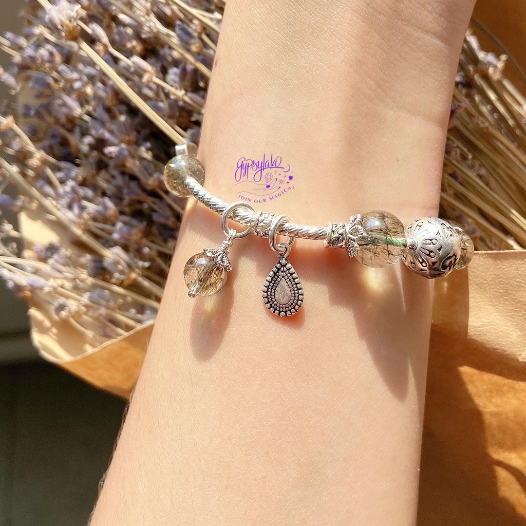 Vòng tay đá Thạch anh tóc xanh SP003477 Gypsy.lala