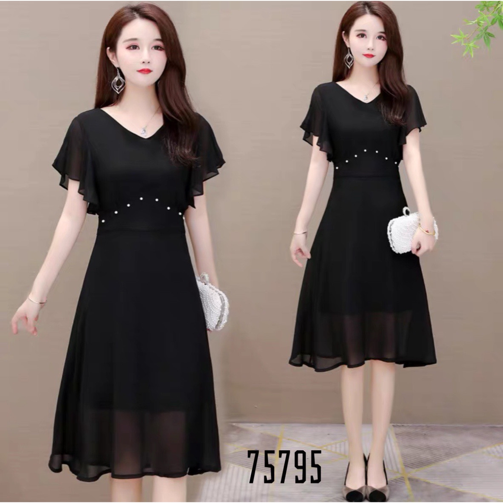 [ MẪU BÁN CHẠY] ĐẦM VOAN ĐÍNH NGỌC,CÓ LỚP LÓT SANG CHẢNH 75795 | BigBuy360 - bigbuy360.vn