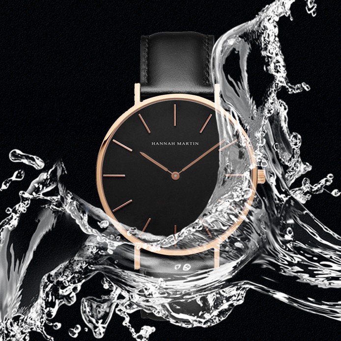 Đồng hồ NAM Hannah Martin 100% Original Men's Watches Fashion Quartz Stainless steel Boy Leather Watch COD Waterproof Wrist watches Gift Birthday Ch02