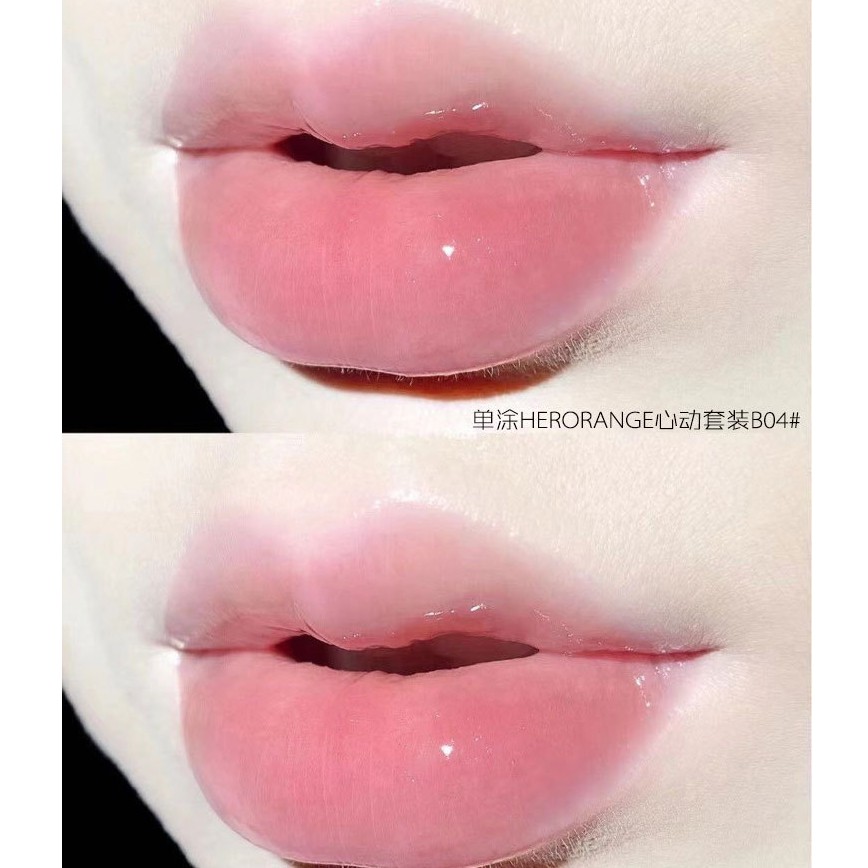 Set son kem lì 3 cây HerOrange LÙN The Feeling Of Heart Senabeauty | BigBuy360 - bigbuy360.vn