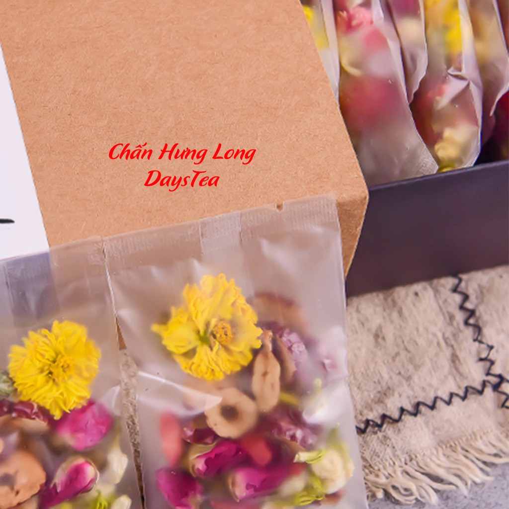 Tịnh Tâm Trà - Hoa Cúc, Hoa Hồng, Hoa Nhài, Hồng Táo, Kỷ Tử - Cải thiện giấc ngủ, giảm stress | BigBuy360 - bigbuy360.vn