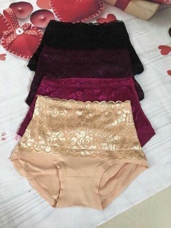 Combo10 quần lót ren cạp cao