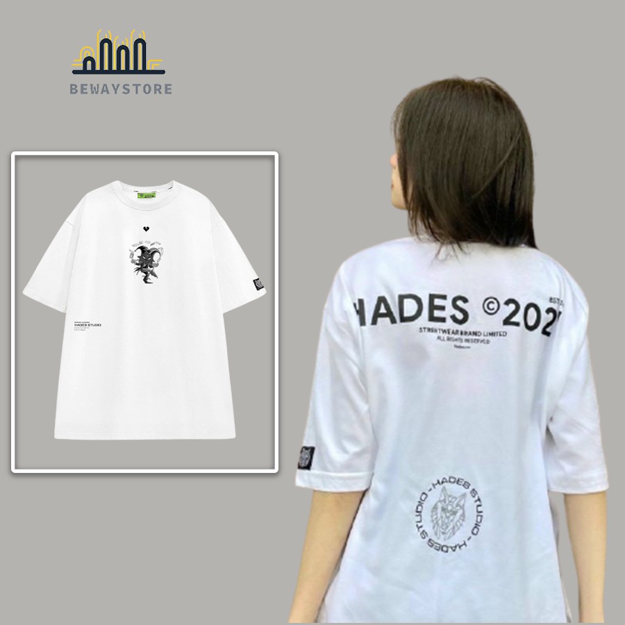 Áo thun HA.DES BASIC phiên bản 2021 hoạ tiết joker unisex FORM RỘNG TAY LỠ | BigBuy360 - bigbuy360.vn