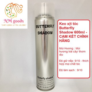 Keo xịt tóc Butterfly Shadow 600ml