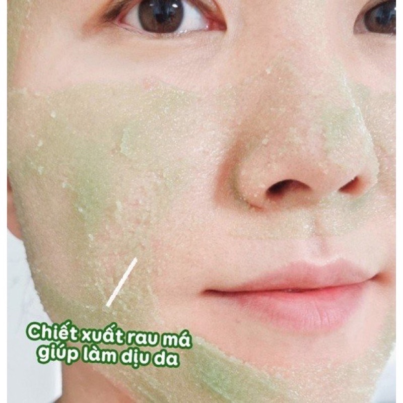 Tẩy Tế Bào Chết Da Mặt Chiết Xuất Rau Má Dreamworks I'm The Cica Shrek Sugar Scrub 120g Hàn Quốc