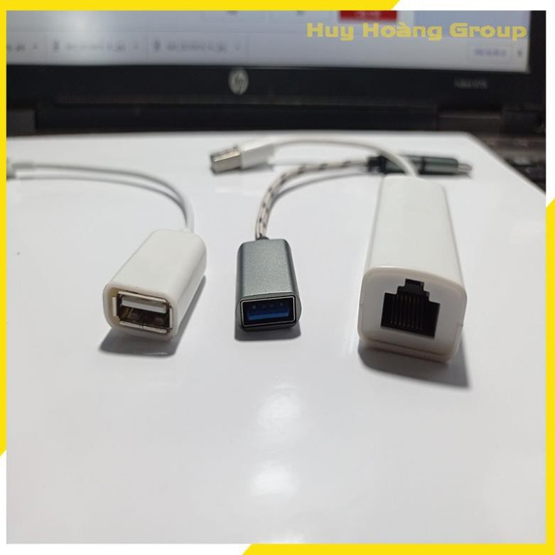 Bộ Test Cáp Mạng Qua Điện Thoại Android và Iphone Cáp Type C to RJ45, Cáp Lightning to Rj45