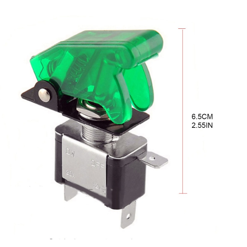 Nút Công Tắc Bật / Tắt Tự Động LIDU1 Có Đèn Led 12V 2 Cho Xe Hơi / Tàu Thuyền