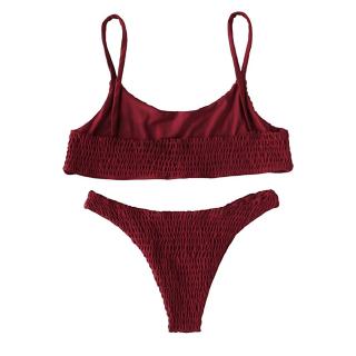 Bộ Bikini Phối Dây Có Đệm Mút Dành Cho Nữ
