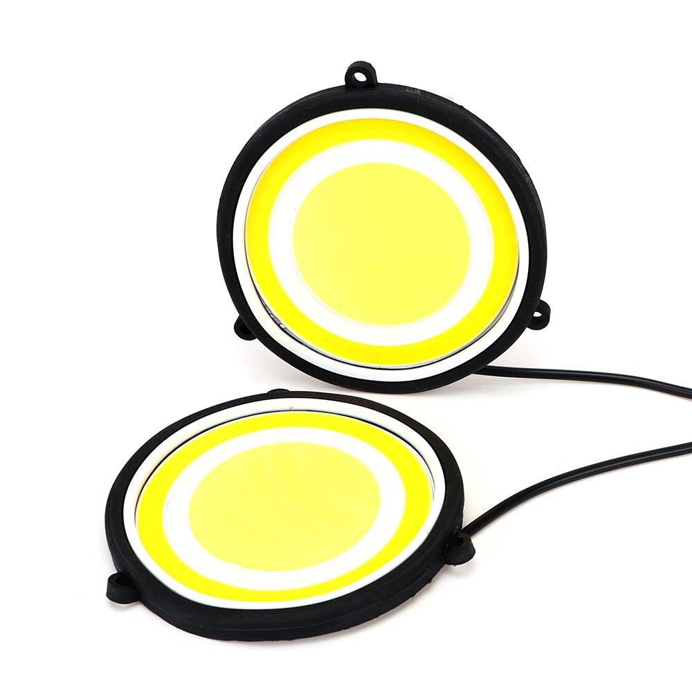 Cặp Đèn Led Cob 12v Chống Nước Chạy Ban Ngày Cho Xe Hơi