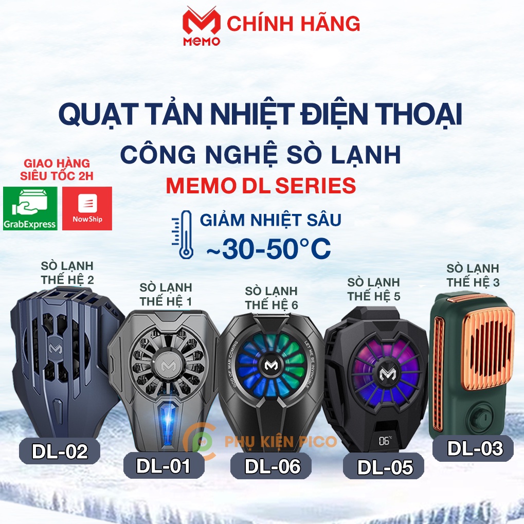 Quạt tản nhiệt điện thoại Flydigi Wasp Wing 2 Pro - Quạt tản nhiệt sò lạnh Flydigi và Memo DL06/DL05/DL03/DL02/DL01