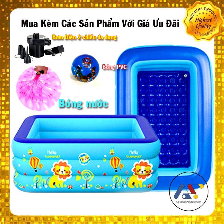 BỂ BƠI PHAO CHỮ NHẬT 1M2, 1M6, 1M8 LOẠI 2 TẦNG, 3 TẦNG SIÊU TO, DÀY