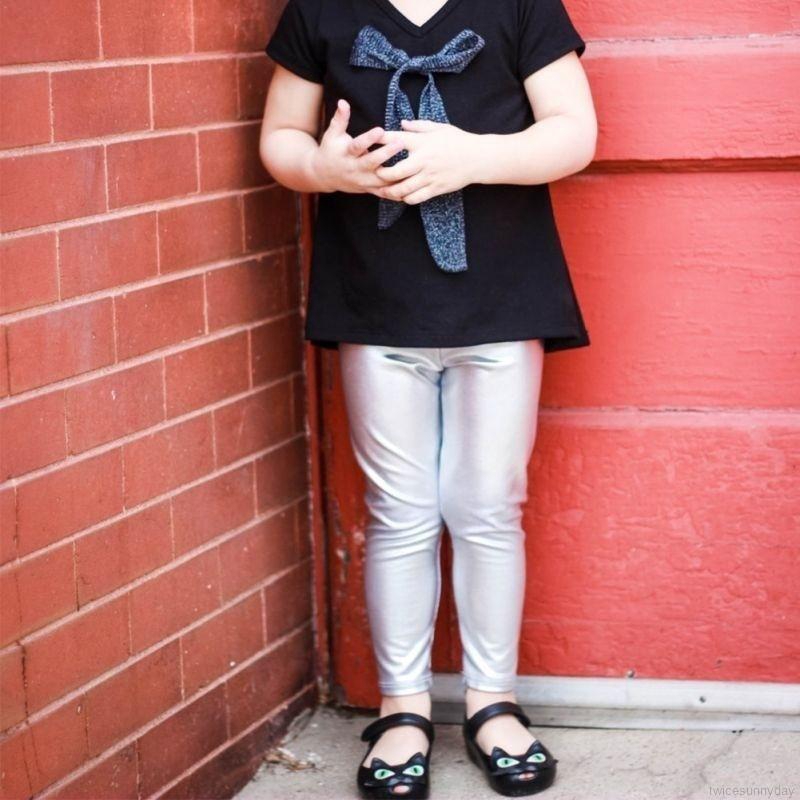 Quần da skinny cho bé