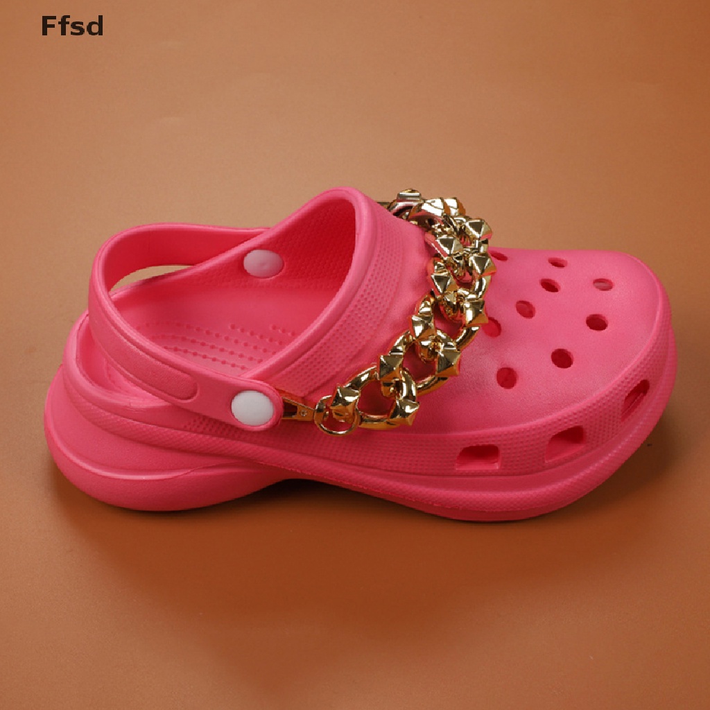 {Ffsd} Giày Dây Xích Đính Đá Tự Thiết Kế Sang Trọng Chất Lượng Cao * Hot