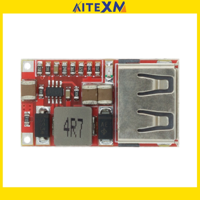Mô Đun Hạ Áp 6-24V 24V 12V Sang 5V USB DC-DC Hiệu Quả 97.5% Dành Cho Xe Hơi