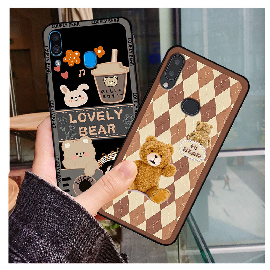 Ốp lưng Samsung A10s - A20 - A30 - M20 in hình gấu bear dễ thương, bền đẹp