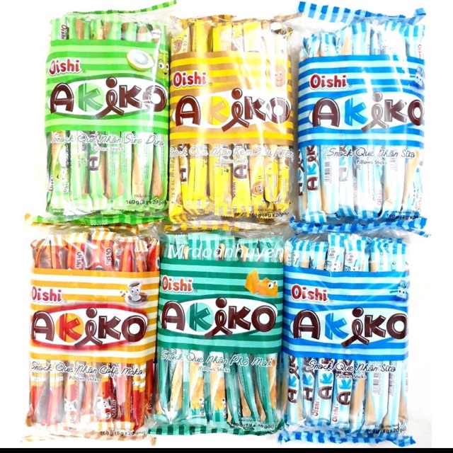Bánh que Akiko Oshi các vị
