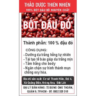 bột đậu đỏ chăm sóc da giá sỉ 55 nghìn/ký , bột đậu đỏ bịch 0,5kg  sản phẩm handmade