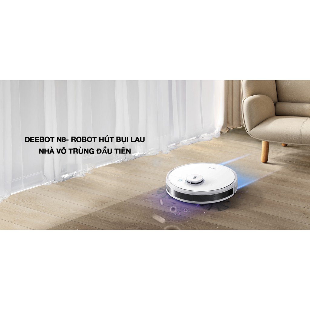 Robot hút bụi dọn nhà Ecovacs Deebot N8 pro+2021 - Chính Hãng - mới 100% Nguyên Seal - Giá Tốt nhất thị trường