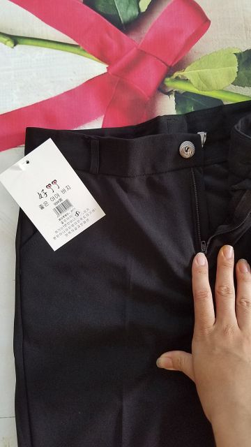 Quần Baggy vải sạn Hàn co giãn | BigBuy360 - bigbuy360.vn