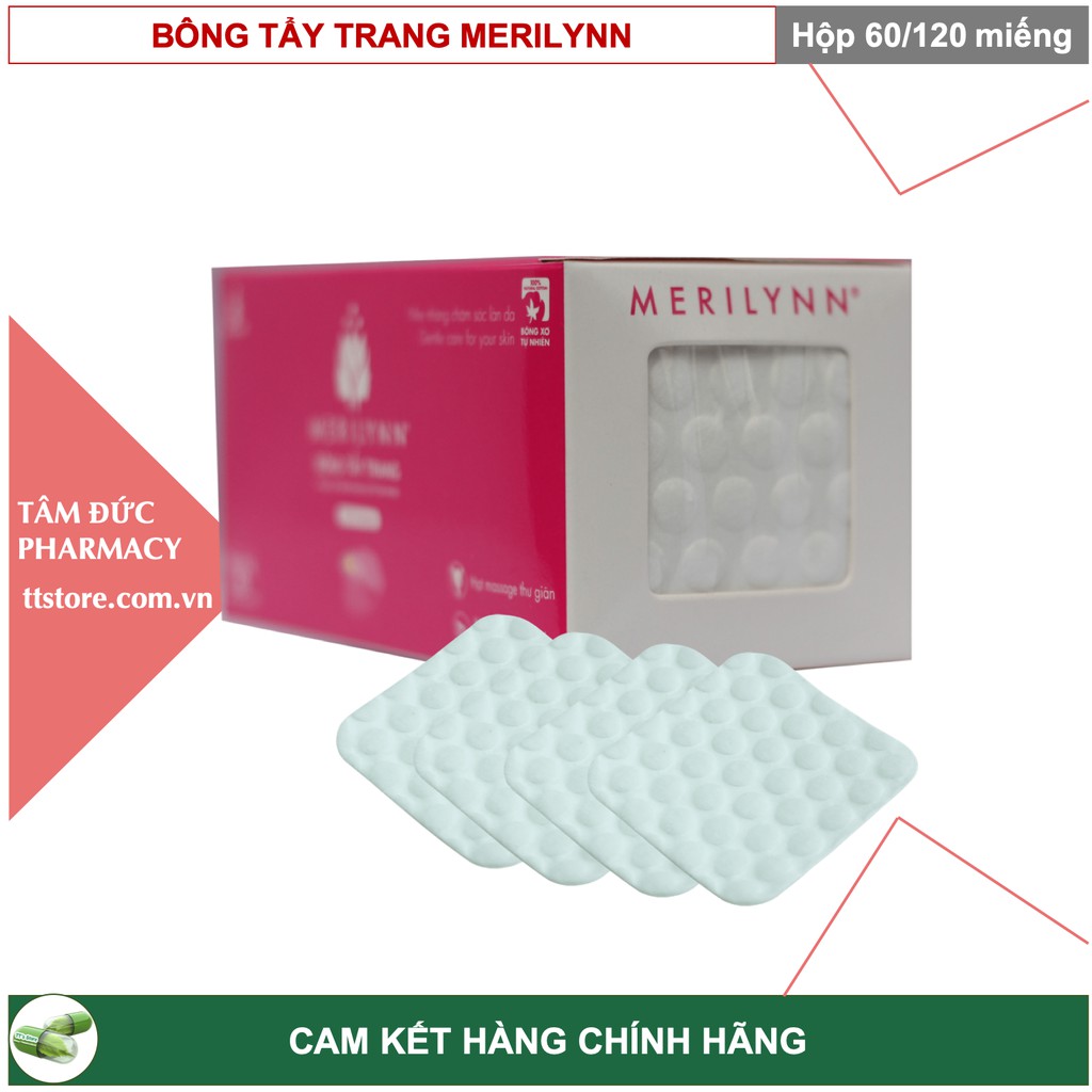 Bông tẩy trang MERILYNN - Bông tẩy trang Bạch Tuyết