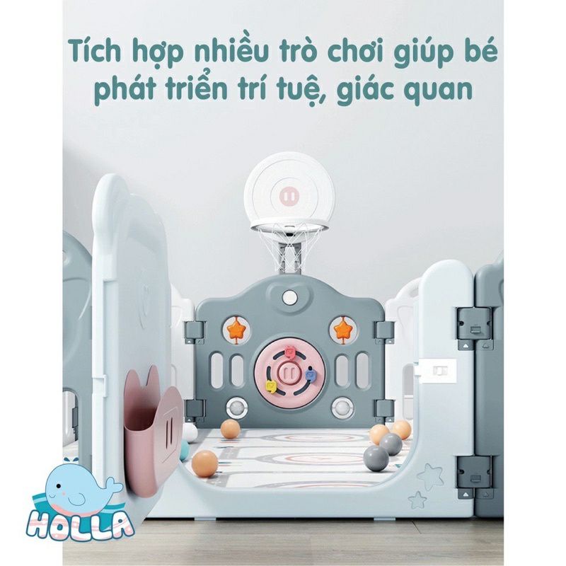 Bộ Quây Cũi Full Đồ Chơi Xích Đu Cầu Trượt Heo Mẫu Mới 2021 Tặng Thảm Và Bóng