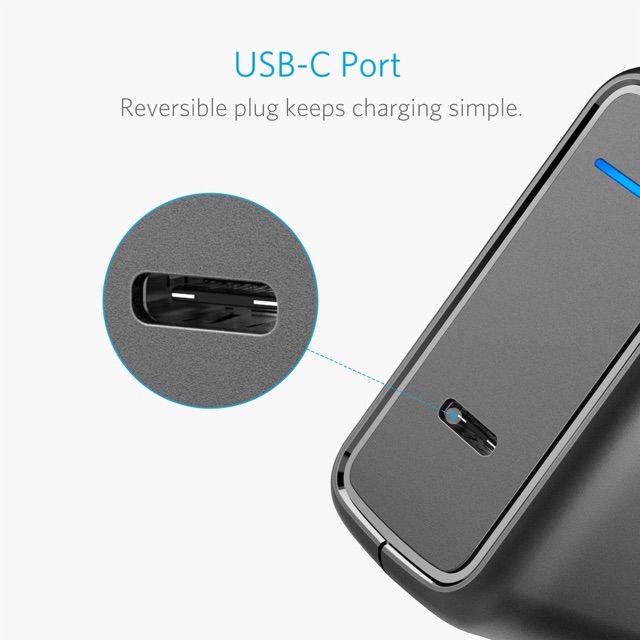  Củ sạc ANKER PowerPort Speed 1 USB-C 30w, PD 3.0 chính hãng NO BOX