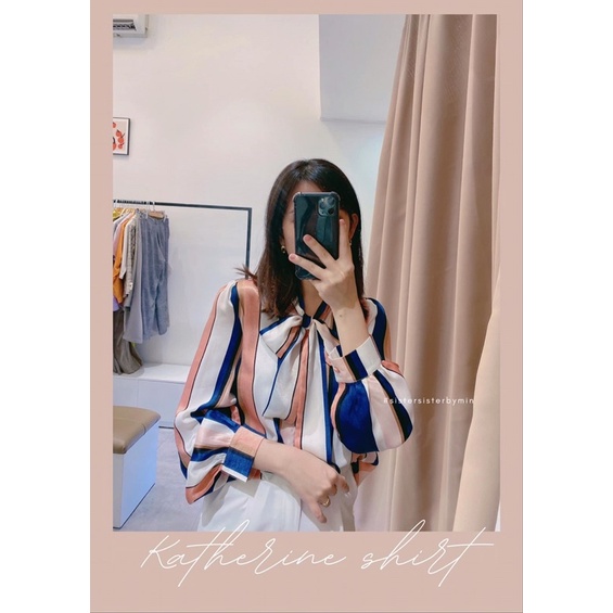 SISTERSISTER - Áo sơ mi cột nơ xinh KATHERINE