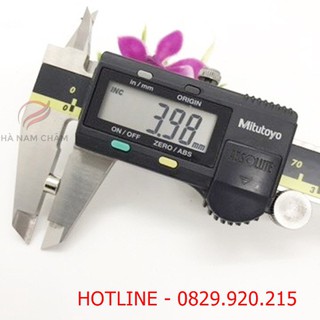 nam châm viên phi 6mm dày 4 ly mạ nikel