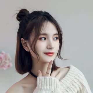 Tóc giả kẹp mái thẳng 1 bên
