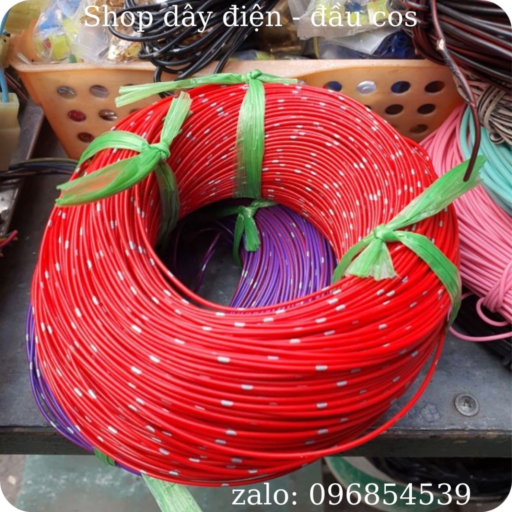 Dây điện nhật 1mm lõi đồng dùng cho ô tô - xe máy, dây điện chịu ẩm cao