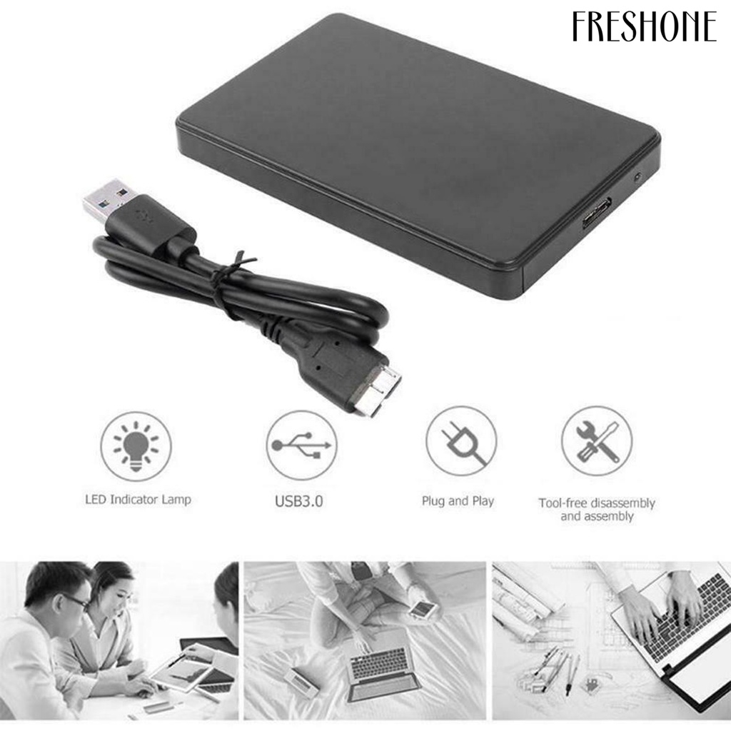 Hộp Đựng Ổ Cứng Ngoài Usb 3.0 / 2.0 5gbps 2.5inch Sata Cho Pc | BigBuy360 - bigbuy360.vn