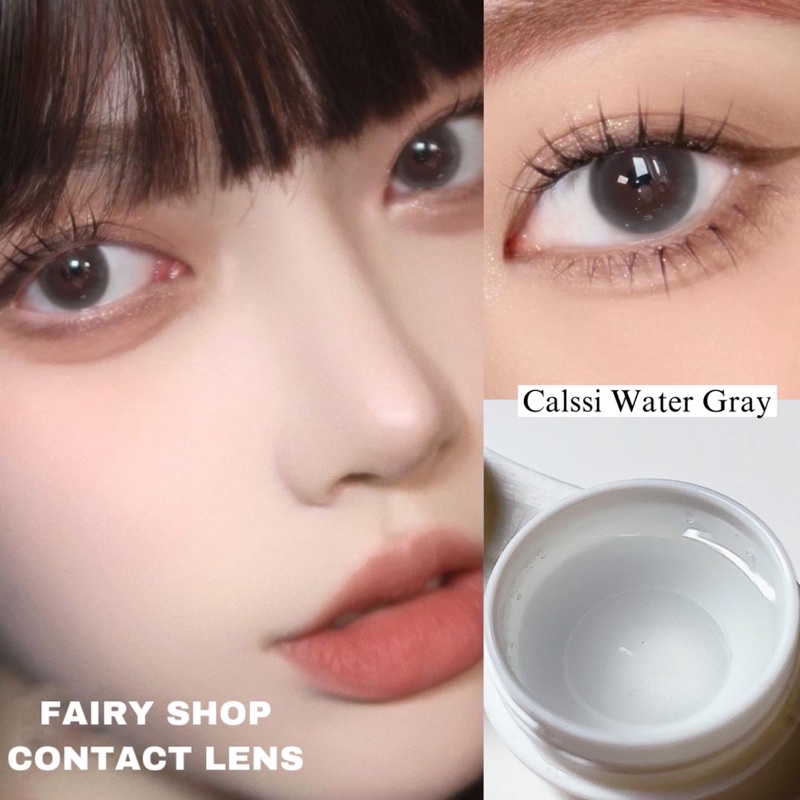 Kính áp tròng Calssi Water Gray 14.0mm - FAIRY SHOP CONTACT LENS độ 0 đến 8 Silicone Hydrogel Lens Cho Mắt Thở