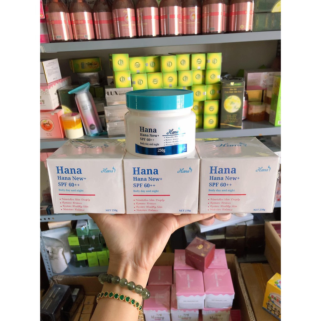 KEM BODY HANA DAY AND NIGHT SPF 60++ 250GR